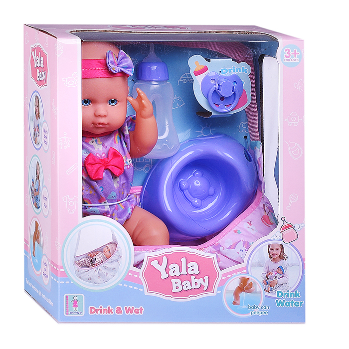 Фото к товару Пупс YL2430H-B "София" с аксессуарами, в коробке Пупс YL2430H-B "София" с аксессуарами, в коробке