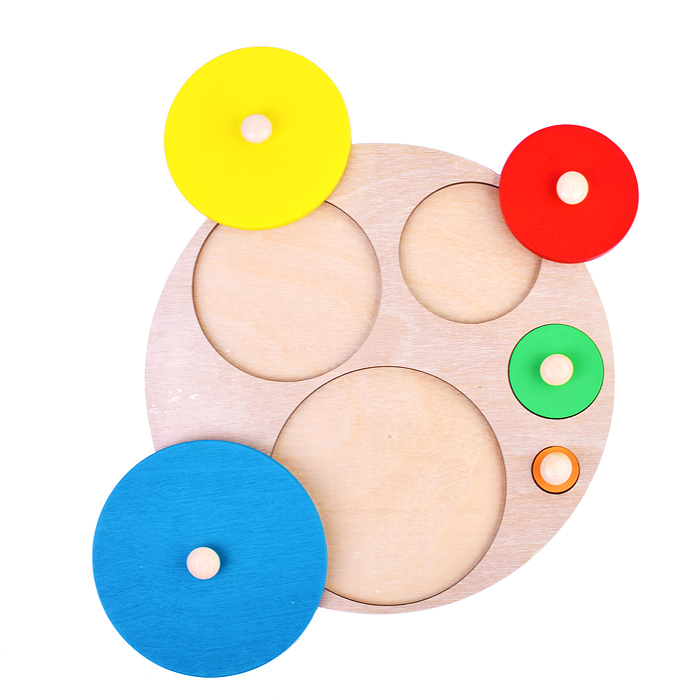 Пазл-вкладыш D1674 "Больше-меньше "