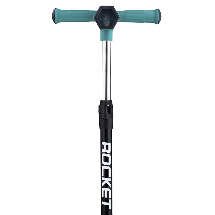 Фото к товару Самокат 3-х колесный ROCKET, зеленый Самокат 3-х колесный ROCKET, зеленый