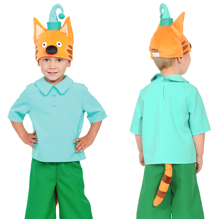 Изделие швейное "Набор карнавальный "Кот Компот" серия "Три Кота" дет. р-р S (5-7 лет, рост 116-122 Изделие швейное "Набор карнавальный "Кот Компот" серия "Три Кота" дет. р-р S (5-7 лет, рост 116-122