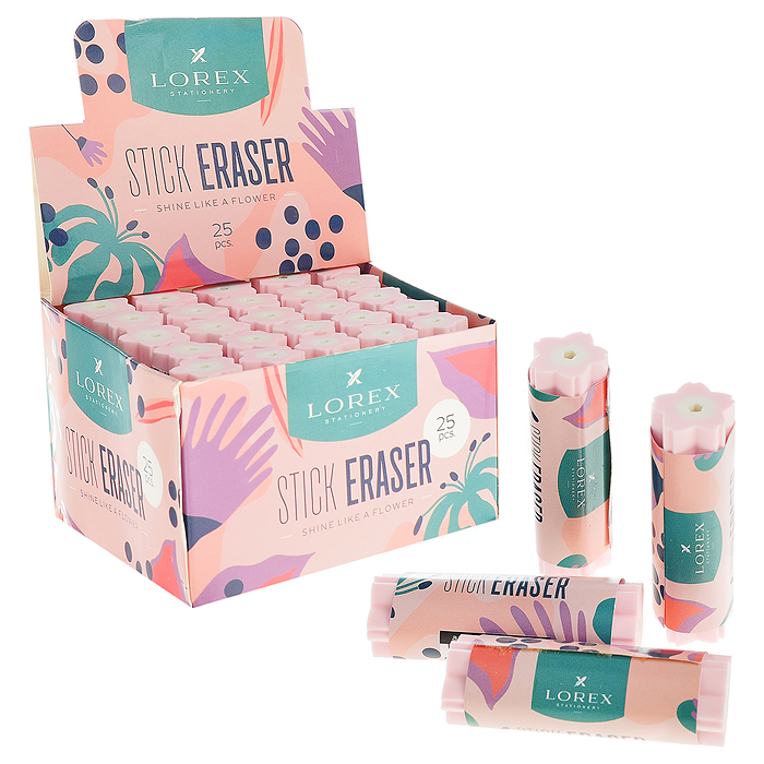 Ластик "Stick shine like a flower" прямоугольный Ластик "Stick shine like a flower" прямоугольный