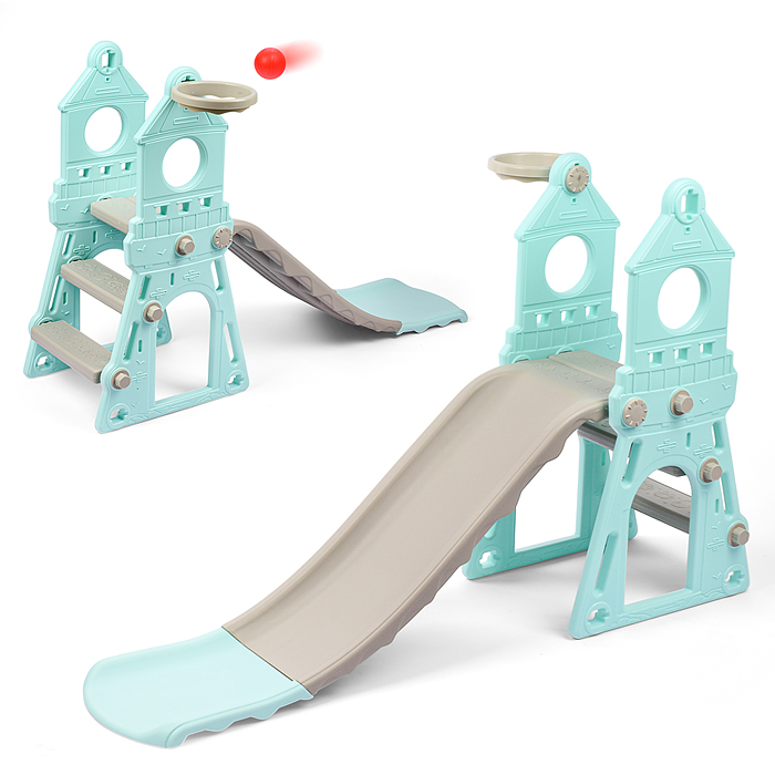 Горка детская UT0114 "Башня" (цвет мятный) Горка детская UT0114 "Башня" (цвет мятный)