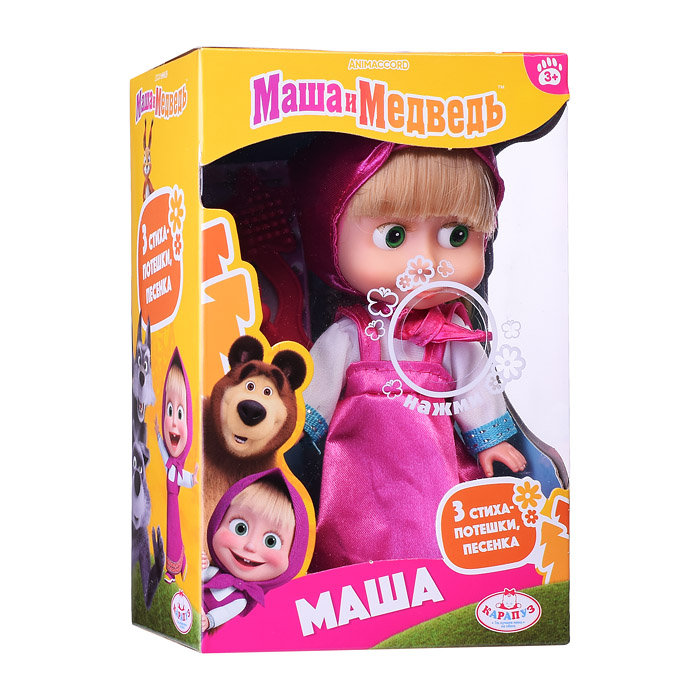 Фото к товару Кукла Маша "Маша и медведь" 15см, (озвуч., аксесс.,) в коробке Кукла Маша "Маша и медведь" 15см, (озвуч., аксесс.,) в коробке