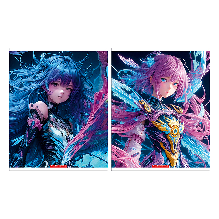 Записная книжка 32 л., "Девочки Манга" скрепка Записная книжка 32 л., "Девочки Манга" скрепка