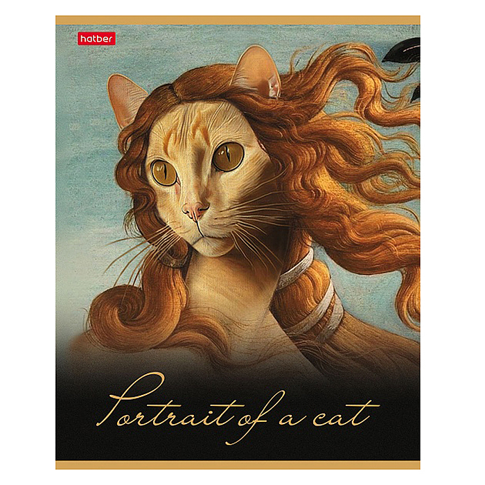 Тетрадь 96л клетка "Котошедевры"