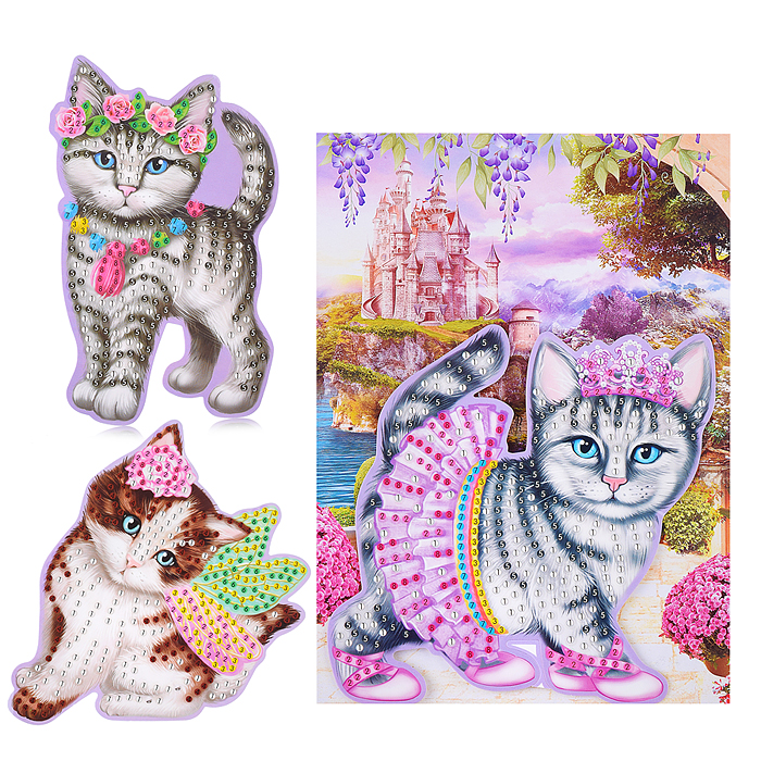 Алмазная мозаика фигурная "Животные" серия супер модель 