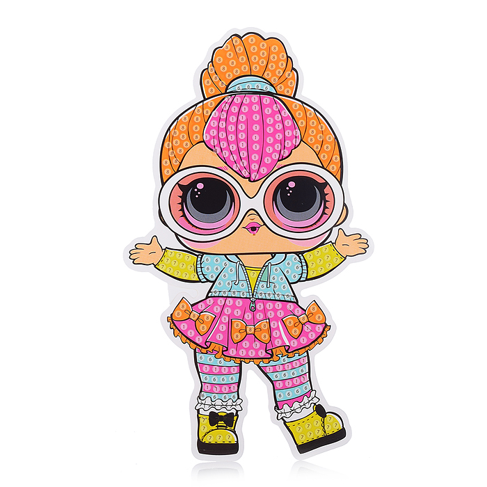 Фото к товару Алмазная мозаика фигурная куколки "Модницы" Алмазная мозаика фигурная куколки "Модницы"