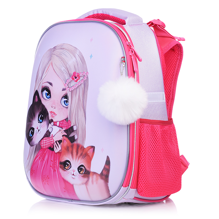 Фото к товару Рюкзак каркасный "Девочка и котята" формованный из полимеров.Материал: нейлон, полиэстер, полн Рюкзак каркасный "Девочка и котята" формованный из полимеров.Материал: нейлон, полиэстер, полн