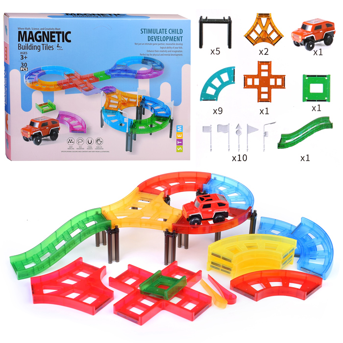 Конструктор- Автотрек G002 (30 дет) в коробке Конструктор- Автотрек G002 (30 дет) в коробке