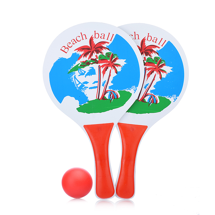 Набор детских ракеток JL3-01 "Райский островок" в сетке Набор детских ракеток JL3-01 "Райский островок" в сетке