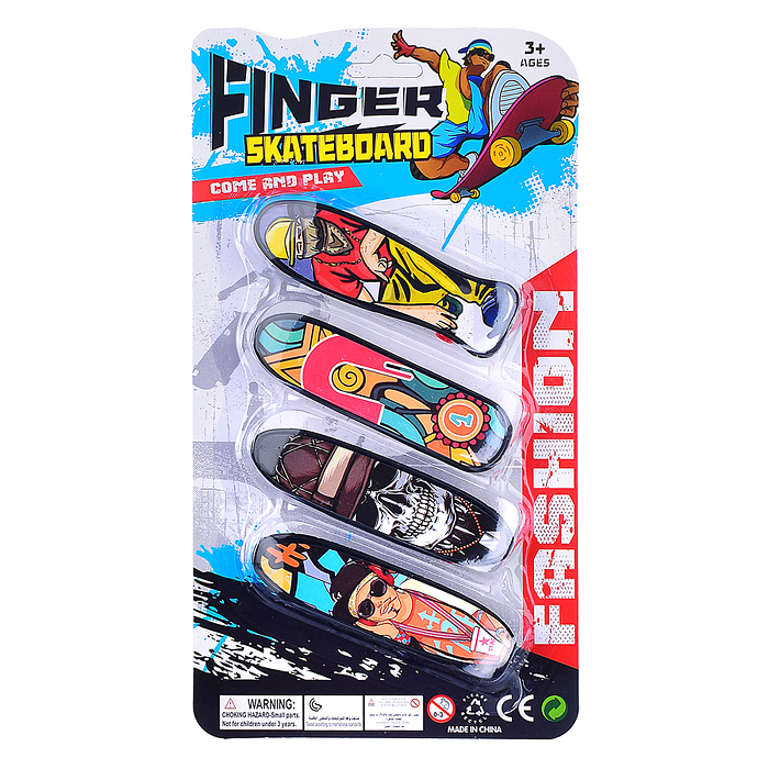 Фингерборд 804 "Уличный скейтер" на листе