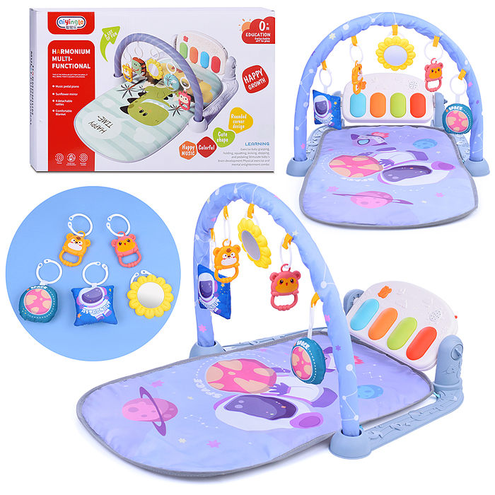 Коврик развивающий 668-221 "Счастливое время" с пианино, в коробке