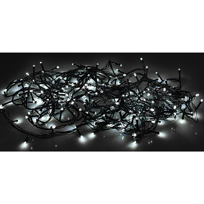 Фото к товару Электрогирлянда светодиодная 10 м, 200 ламп, холодный Электрогирлянда светодиодная 10 м, 200 ламп, холодный