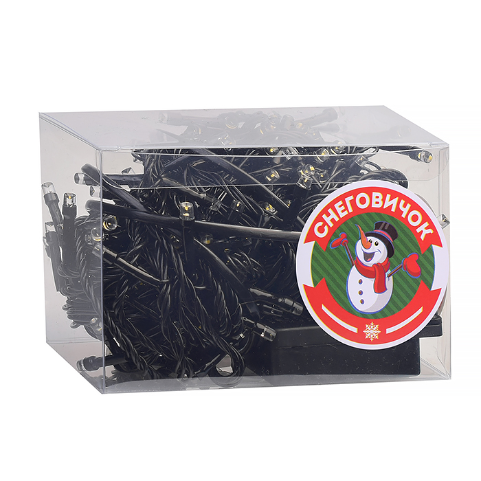 Фото к товару Электрогирлянда светодиодная 10 м, 200 ламп, холодный Электрогирлянда светодиодная 10 м, 200 ламп, холодный