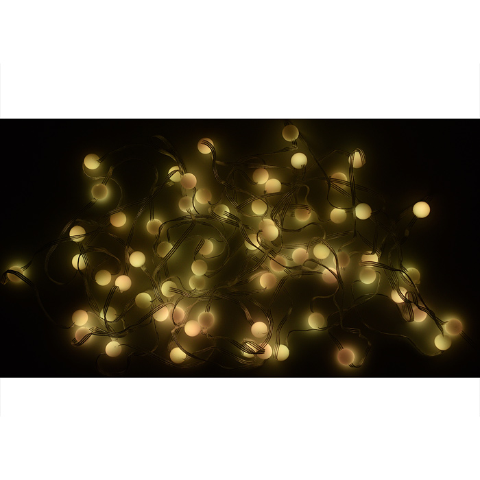 Фото к товару Электрогирлянда светодиодная S01530-1 "Шарики", 7.5м, 50 ламп, пульт, USB, меняет цвет Электрогирлянда светодиодная S01530-1 "Шарики", 7.5м, 50 ламп, пульт, USB, меняет цвет