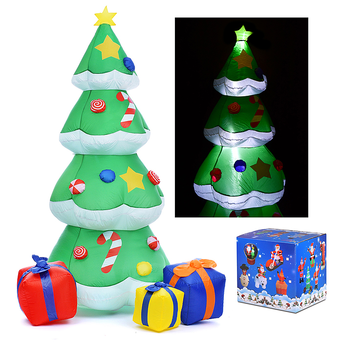 Елочка S1772 надувная, со встроенным вентилятором (190см) Елочка S1772 надувная, со встроенным вентилятором (190см)