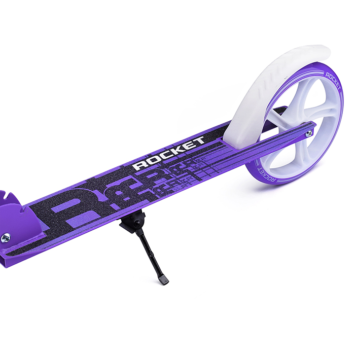 Самокат-снегокат R0181.VT с изогнутой ручкой (фиолетовый)