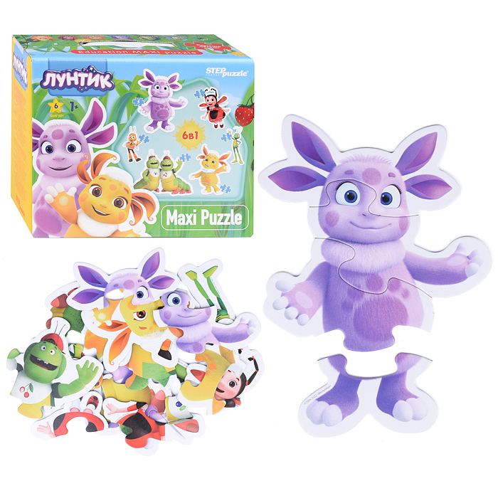 Пазлы 6в1 "Лунтик" (Мельница) Пазлы 6в1 "Лунтик" (Мельница)