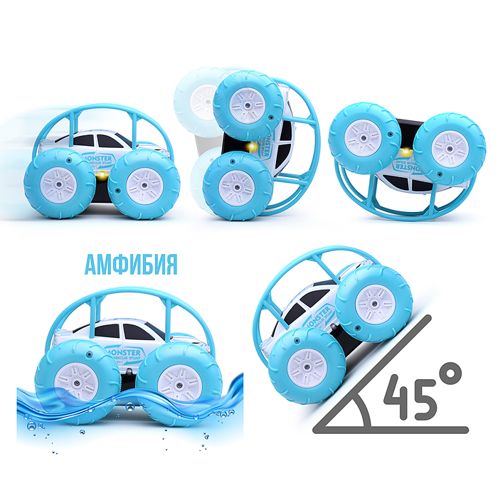 Фото к товару Машина 989-12 "Аквакар" р/у, c USB, в коробке Машина 989-12 "Аквакар" р/у, c USB, в коробке