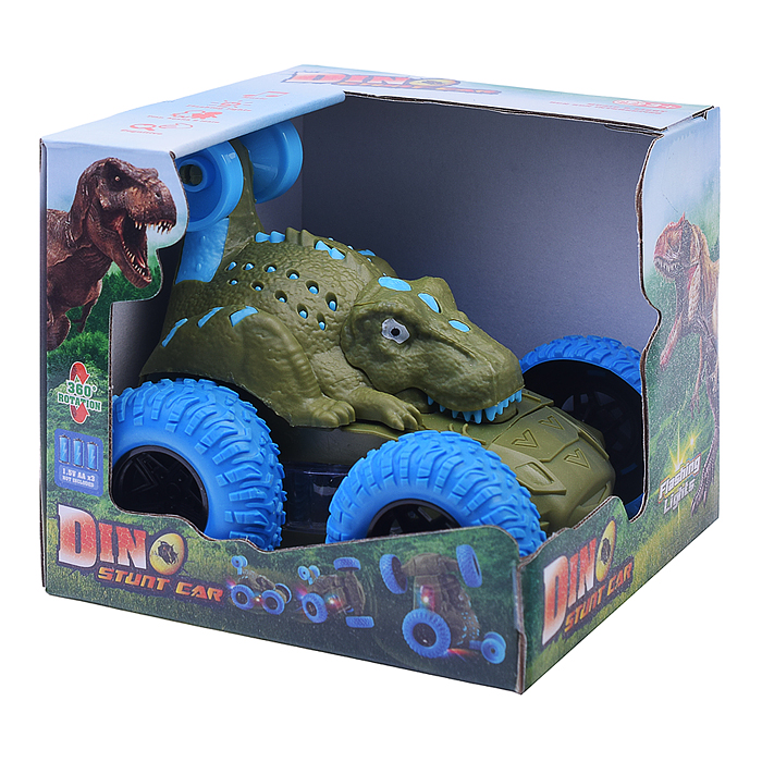 Машина 346-1 "Дино" (свет, звук) в коробке