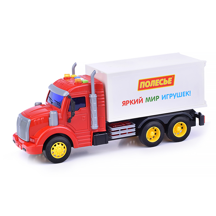 Фото к товару Автомобиль-фургон инерционный "Профи" (со светом и звуком) (красно-белый) (в коробке) Автомобиль-фургон инерционный "Профи" (со светом и звуком) (красно-белый) (в коробке)