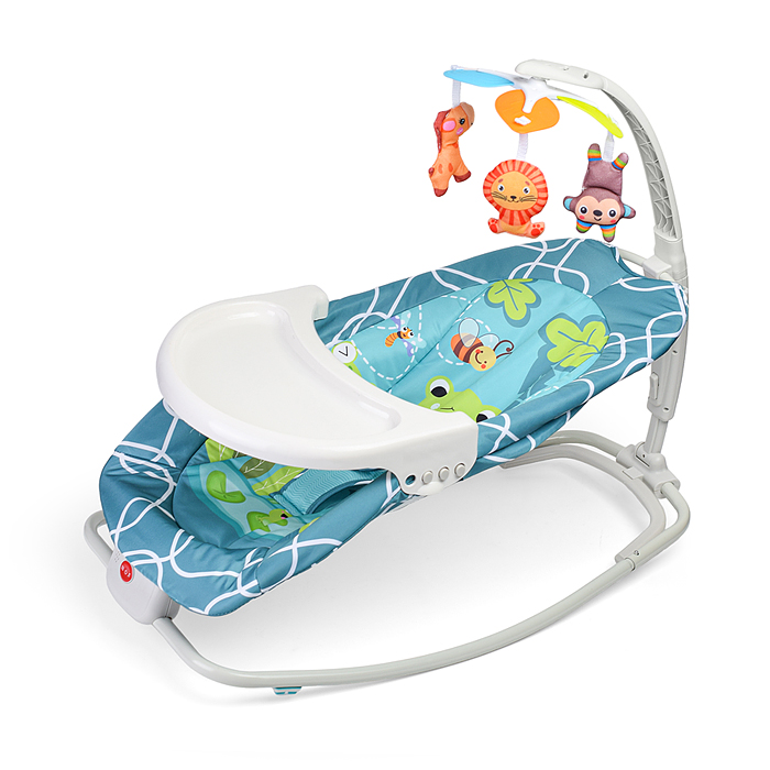 Фото к товару Шезлонг детский 8583 "В мире животных" в коробке (бирюзовый) Шезлонг детский 8583 "В мире животных" в коробке (бирюзовый)