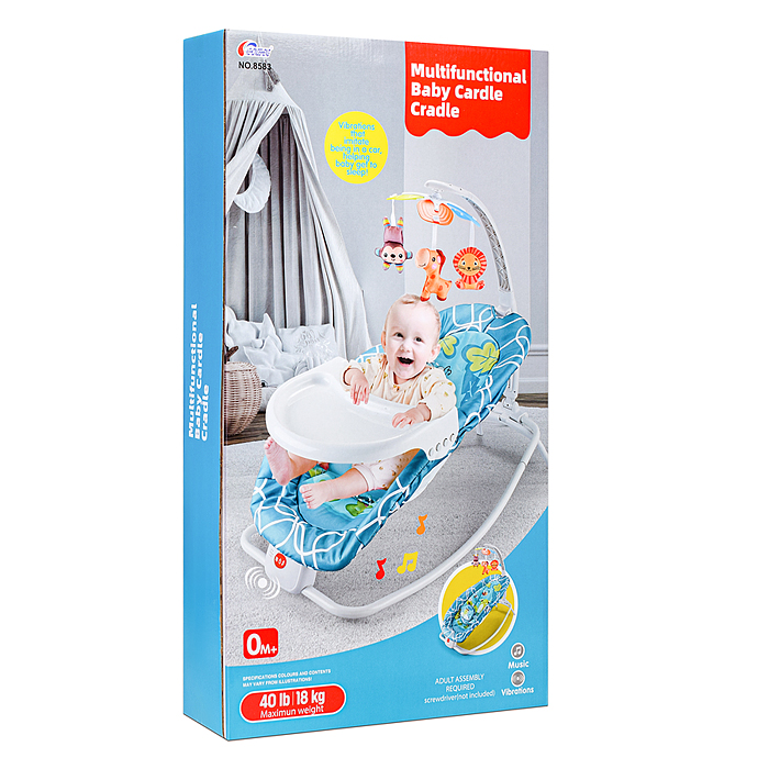 Фото к товару Шезлонг детский 8583 "В мире животных" в коробке (бирюзовый) Шезлонг детский 8583 "В мире животных" в коробке (бирюзовый)