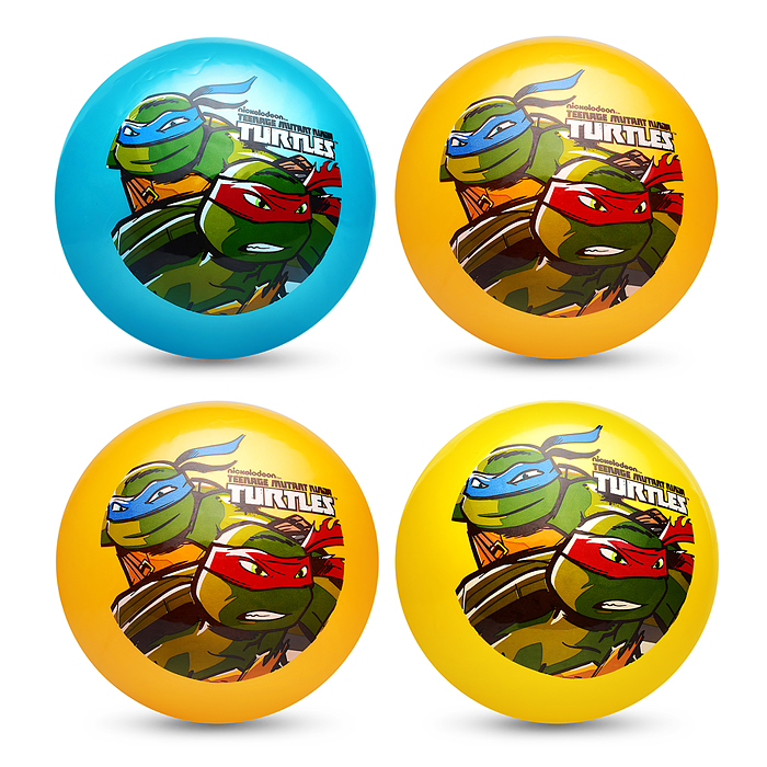 Мяч пвх 23 см "Черепашки-ниндзя" с наклейкой, в сетке Мяч пвх 23 см "Черепашки-ниндзя" с наклейкой, в сетке
