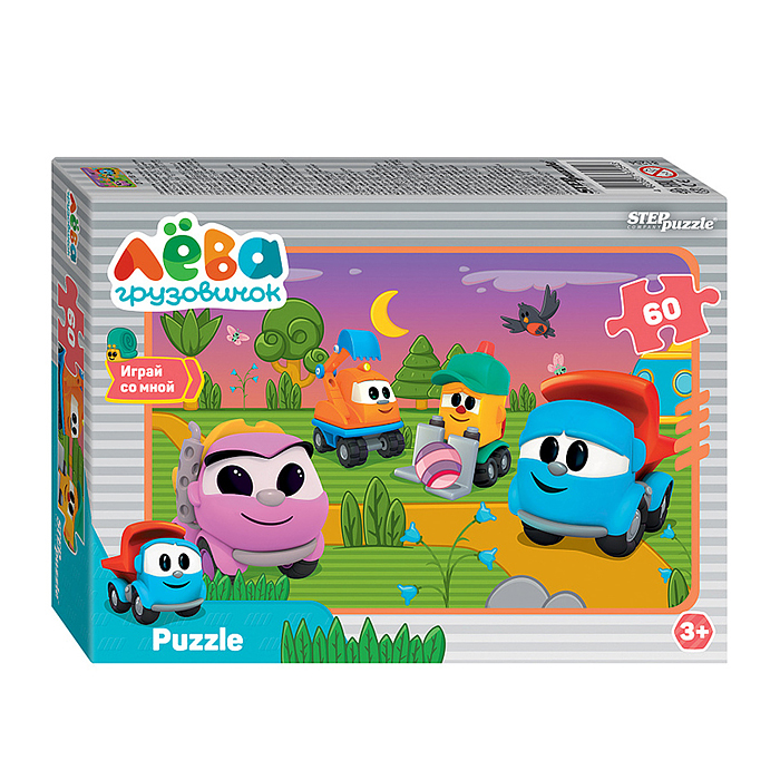 Пазлы 60 "Грузовичок Лёва. Друзья" (ООО "Первый проект") Пазлы 60 "Грузовичок Лёва. Друзья" (ООО "Первый проект")