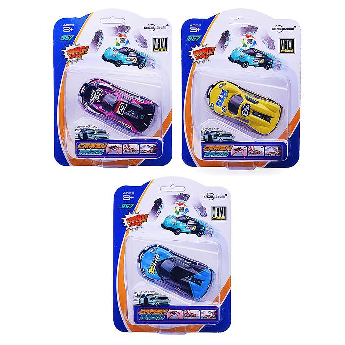 Машина KZ957-114A "Супер граффити-2", металл, перевертыш, на листе