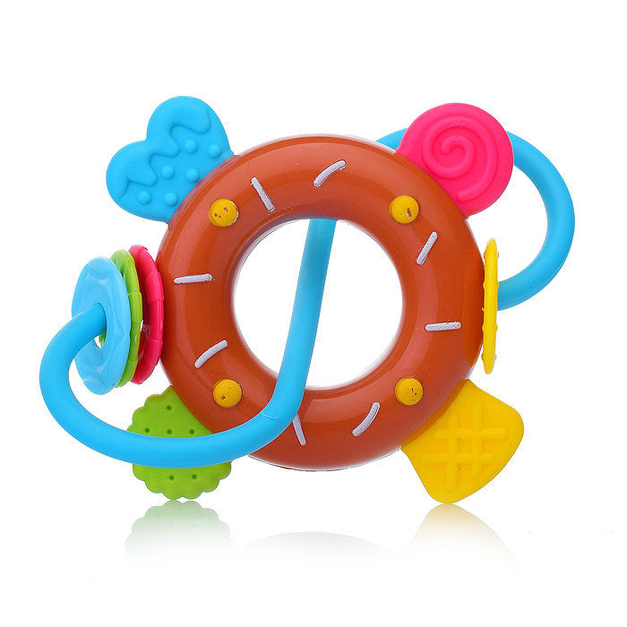 Набор развивающих погремушек Y0057 "Вкусное настроение" в пакете