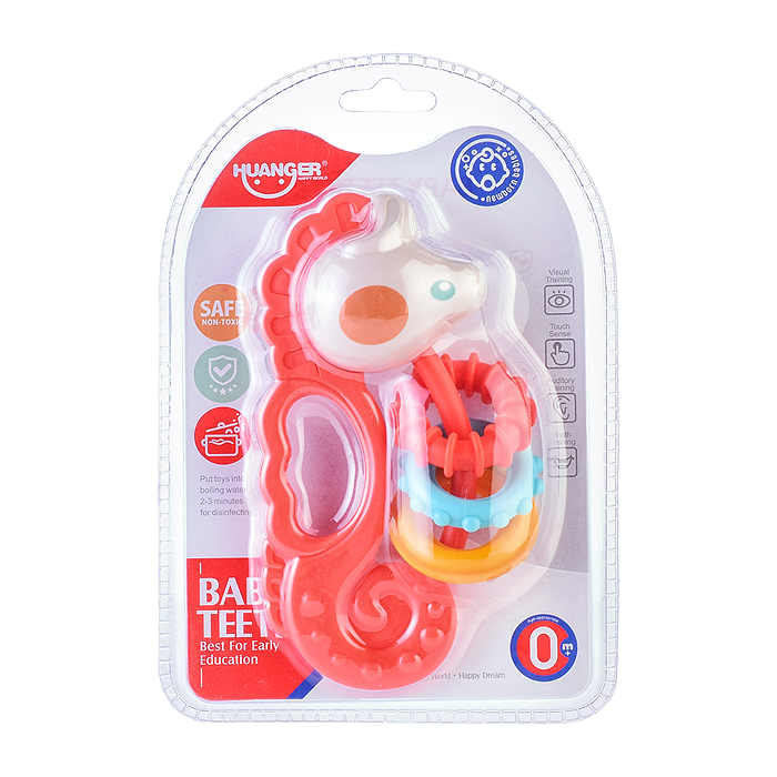 Погремушка HE0136 "Морской конек" на листе Погремушка HE0136 "Морской конек" на листе