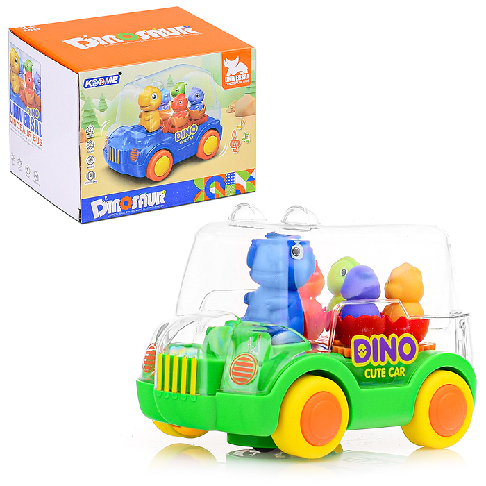 Машина M07-B с динозавриками, на батарейках. в коробке Машина M07-B с динозавриками, на батарейках. в коробке