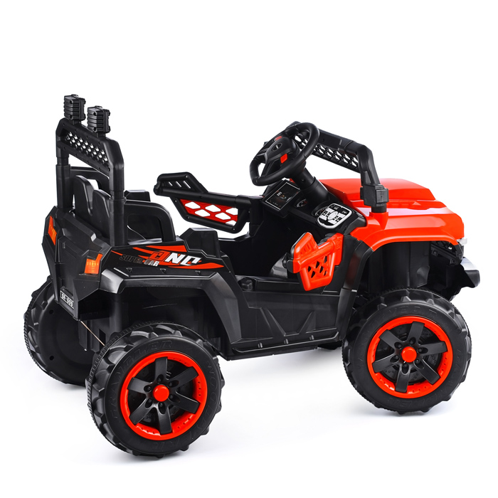 Электромобиль U023394Y "Автокросс" на аккумуляторе, с р/у управлением, в коробке (красный)