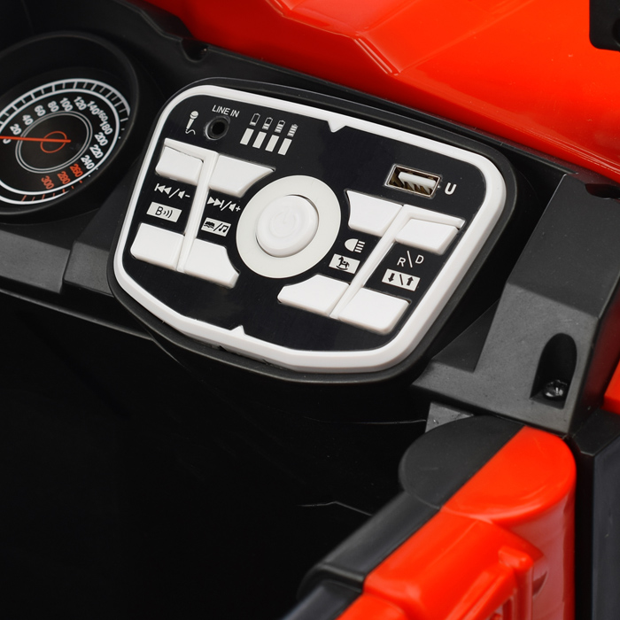 Электромобиль U023394Y "Автокросс" на аккумуляторе, с р/у управлением, в коробке (красный)