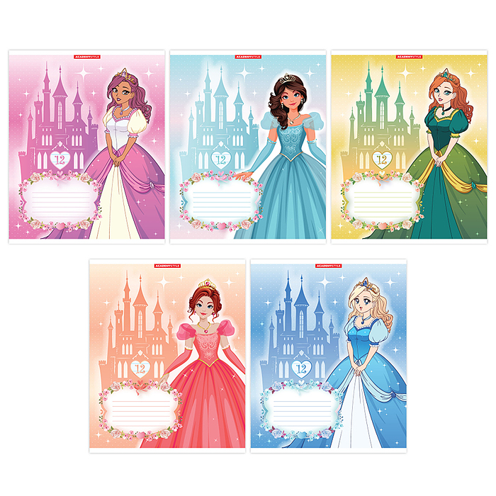 Тетрадь 12 л., линия "Принцессы" Тетрадь 12 л., линия "Принцессы"