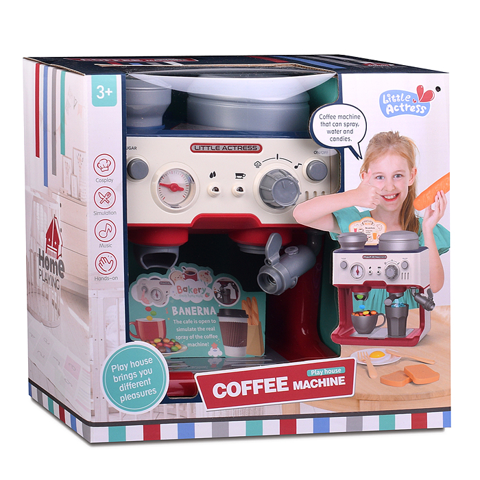 Фото к товару Набор бытовая техника YY6023 "Кофемашина" в коробке Набор бытовая техника YY6023 "Кофемашина" в коробке