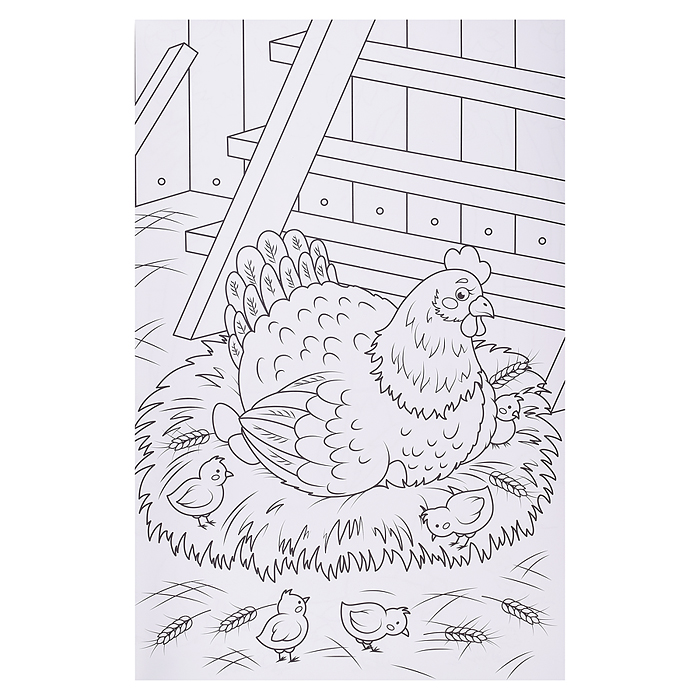 Макси-раскраска. Домашние животные