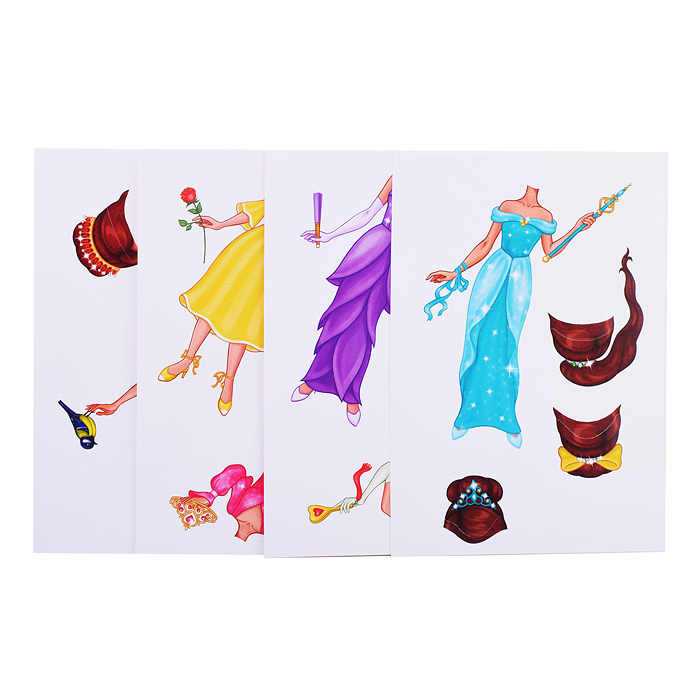 Одень куклу. Принцесса Белла (на липучках)