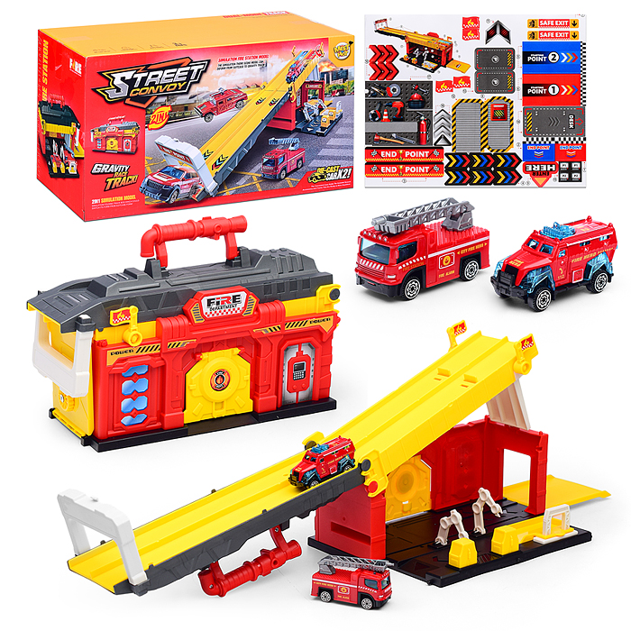 Парковка-трек MH-193 "Street convoy-2" в коробке Парковка-трек MH-193 "Street convoy-2" в коробке