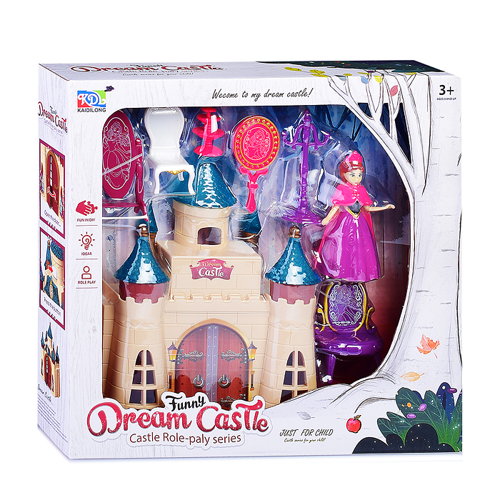 Фото к товару Набор KDL-02 "Замок" с куклой и мебелью, в коробке Набор KDL-02 "Замок" с куклой и мебелью, в коробке