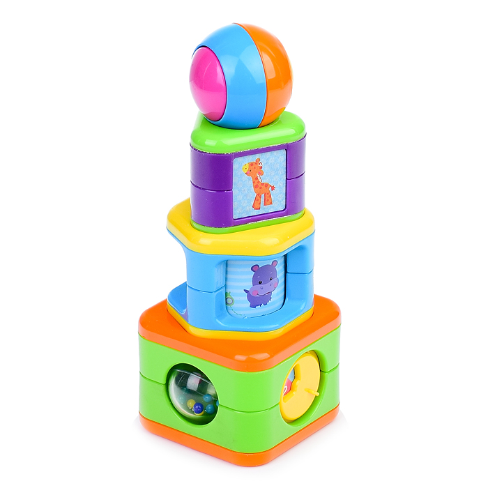 Пирамидка TY9072 "Бизиблоки" в коробке