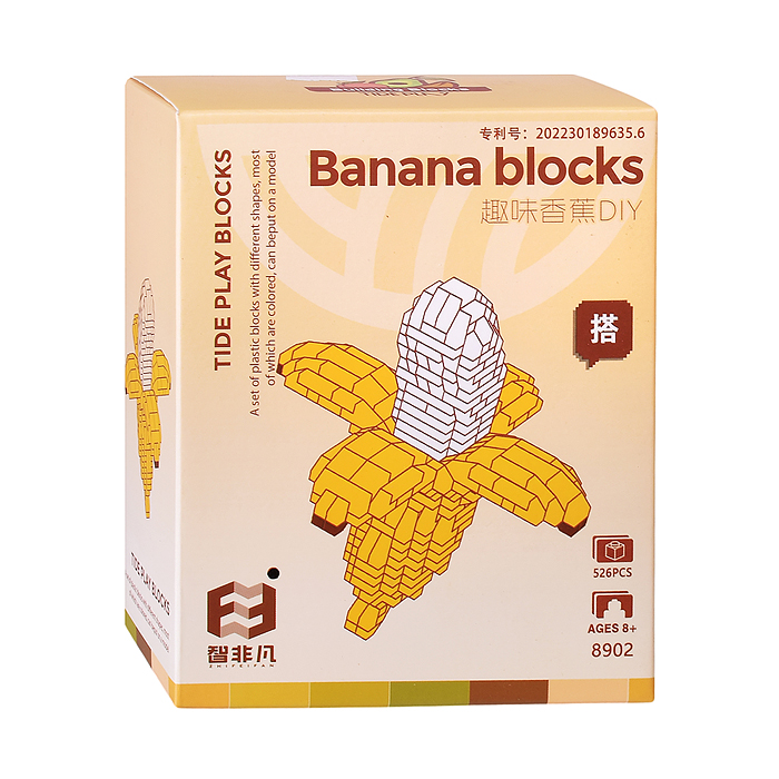 Конструктор 8902 "Banana" (526 дет.) в коробке