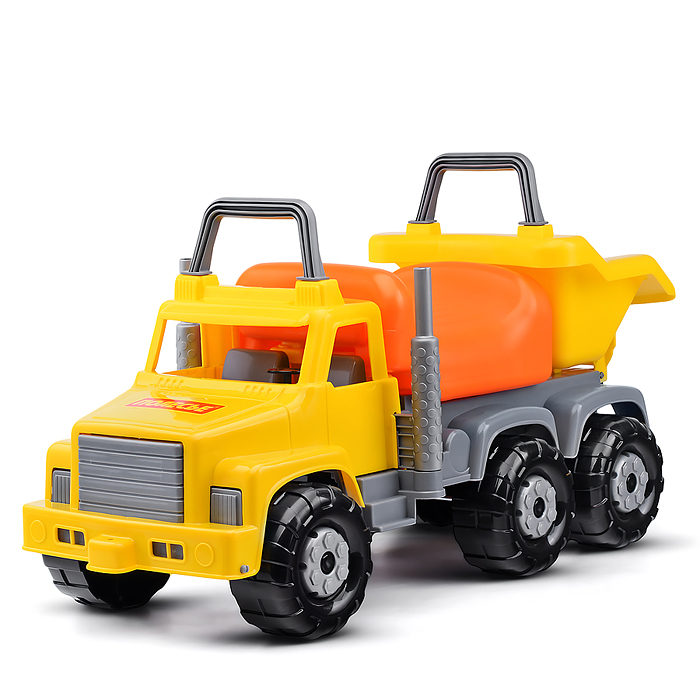 Автомобиль-каталка "Супергигант-2" (жёлто-оранжевый) Автомобиль-каталка "Супергигант-2" (жёлто-оранжевый)