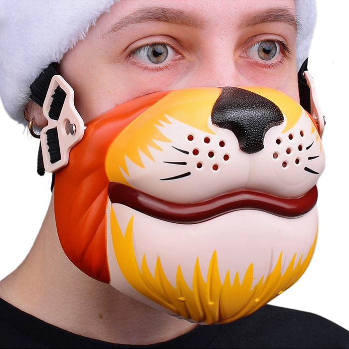 Фото к товару Маска K1A "Львенок" со светом и устройством для изменения голоса, USB, в коробке Маска K1A "Львенок" со светом и устройством для изменения голоса, USB, в коробке