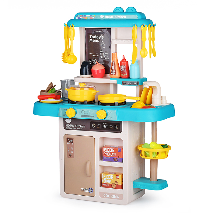 Фото к товару Игровой набор кухня 889-255 "Мини шеф-1" (свет, звук) в коробке Игровой набор кухня 889-255 "Мини шеф-1" (свет, звук) в коробке