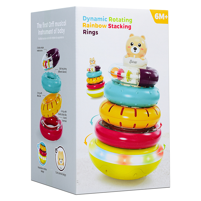 Фото к товару Пирамидка 8303 "Медвежонок" в коробке Пирамидка 8303 "Медвежонок" в коробке