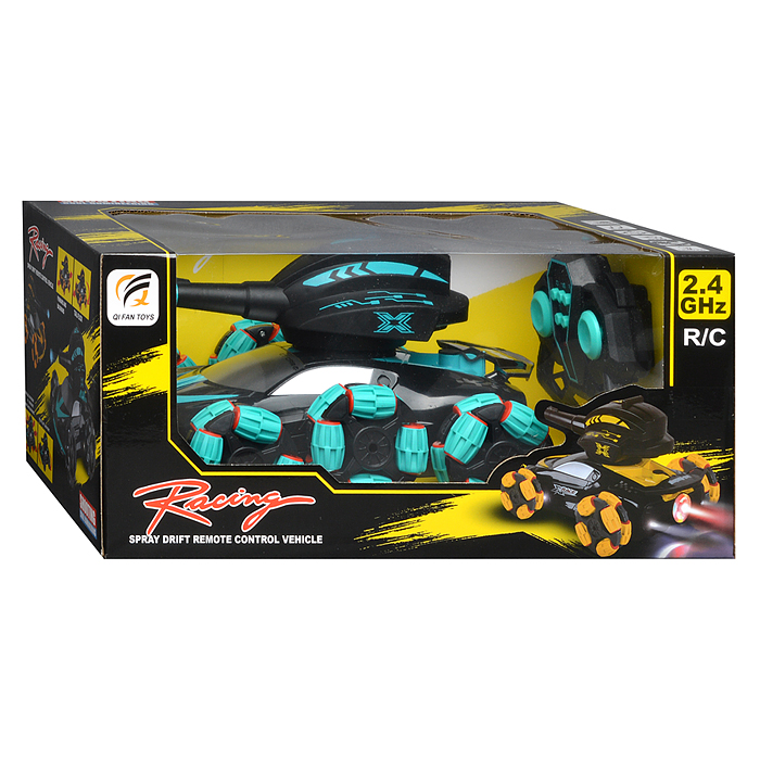 Фото к товару Машина QF665-4 "Торнадо" с пушкой и паром, на р/у 27 MHz, в коробке Машина QF665-4 "Торнадо" с пушкой и паром, на р/у 27 MHz, в коробке