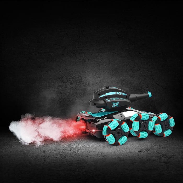 Фото к товару Машина QF665-4 "Торнадо" с пушкой и паром, на р/у 27 MHz, в коробке Машина QF665-4 "Торнадо" с пушкой и паром, на р/у 27 MHz, в коробке