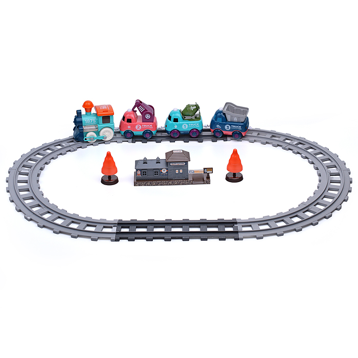 Фото к товару Железная дорога 19052B "Быстрый поезд" в коробке Железная дорога 19052B "Быстрый поезд" в коробке